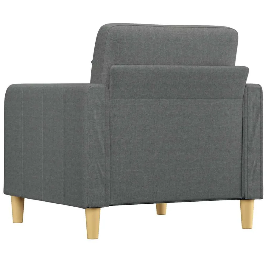 Fauteuil Gris foncé 60 cm Tissu - 5