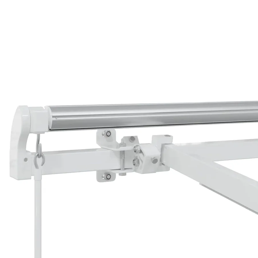 Cadre d'auvent Blanc 350 x 250 cm Aluminium - 11