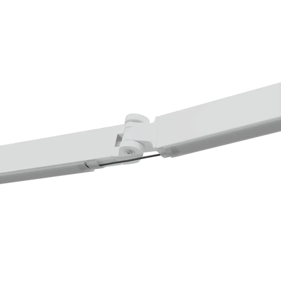 Cadre d'auvent Blanc 350 x 250 cm Aluminium - 12