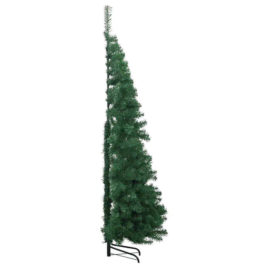 Sapin de Noël artificiel d'angle Vert 210 cm PVC - 5