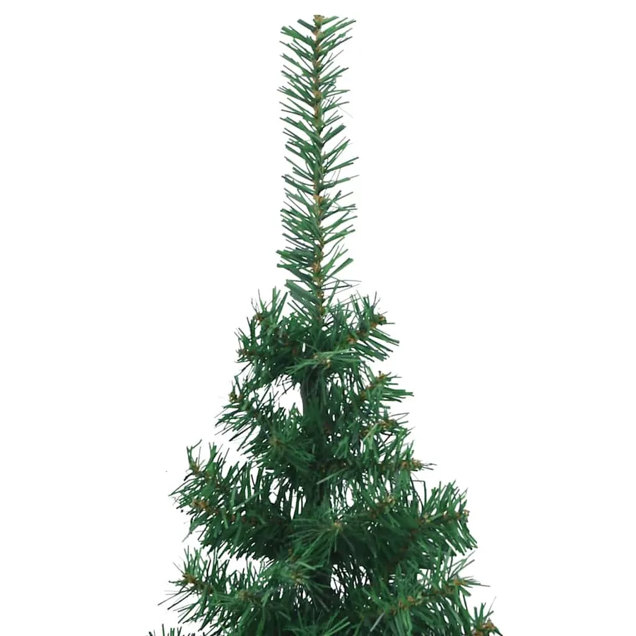 Sapin de Noël artificiel d'angle Vert 210 cm PVC - 7