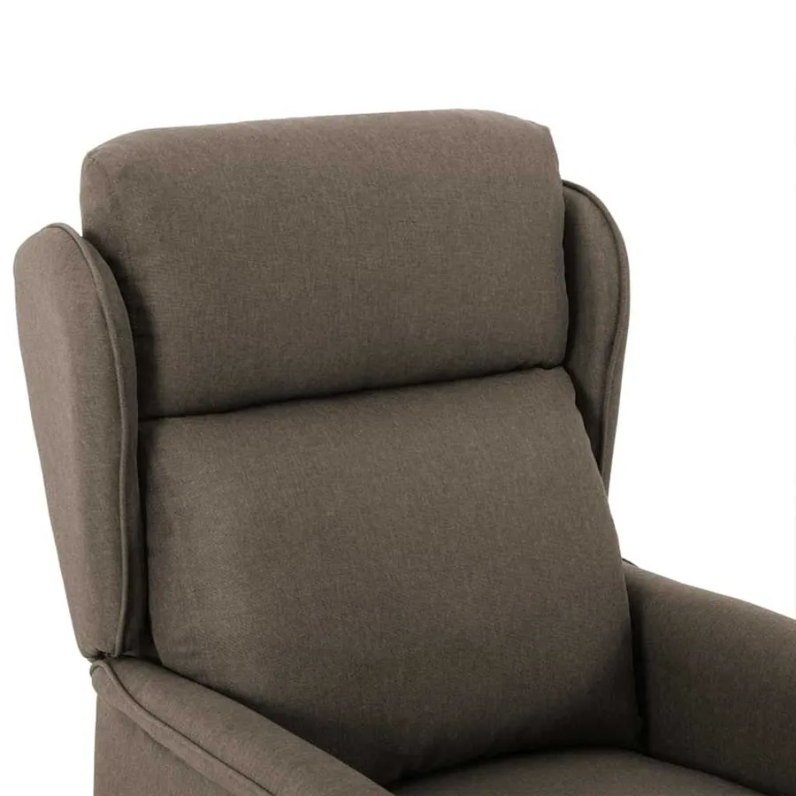 Chaise de massage Taupe 93.5 x 67.5 x 101.5 cm tissu - 5
