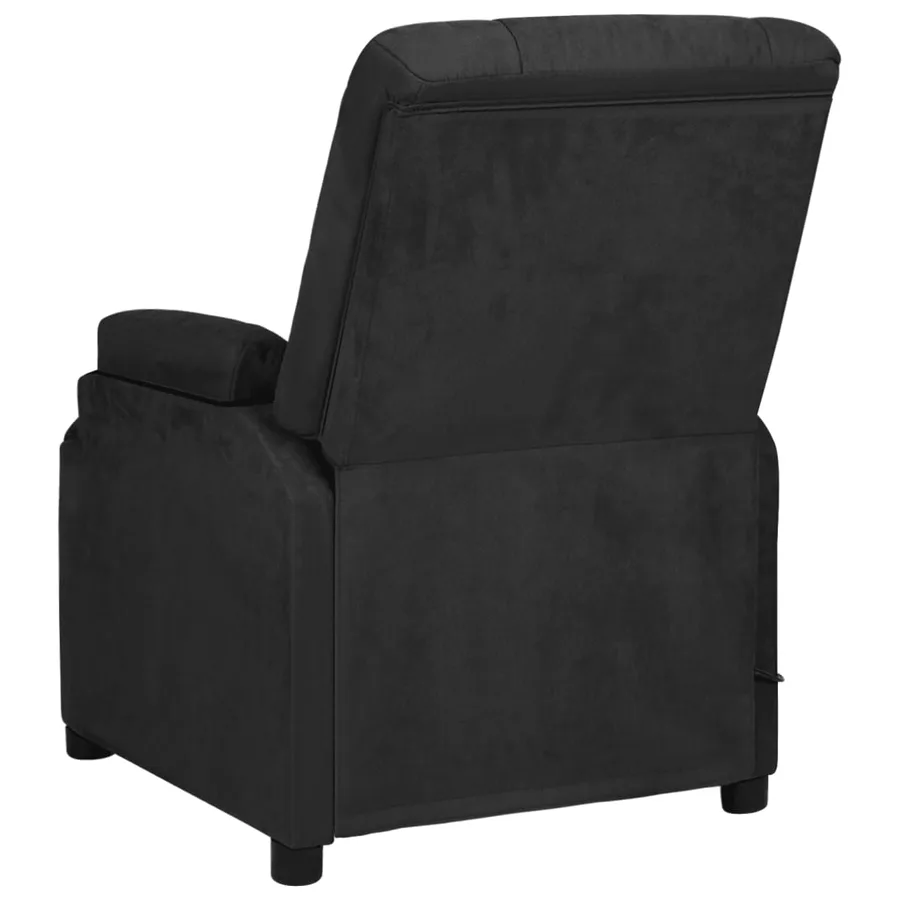 Fauteuil de massage noir tissu microfibre - 5