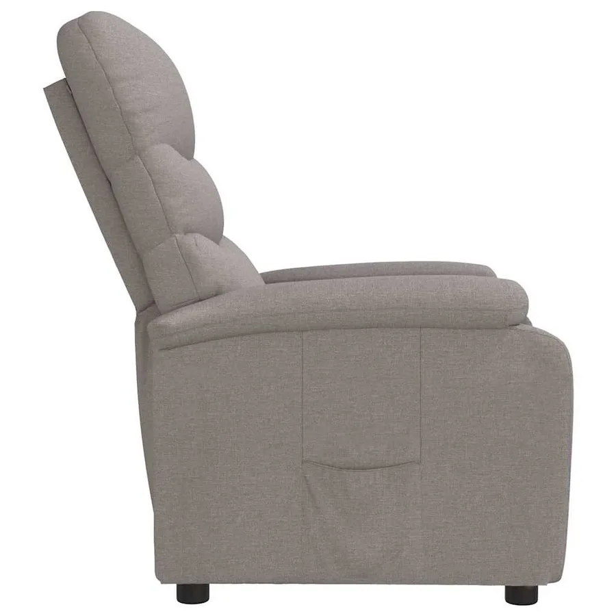 Fauteuil inclinable Taupe Tissu - 4