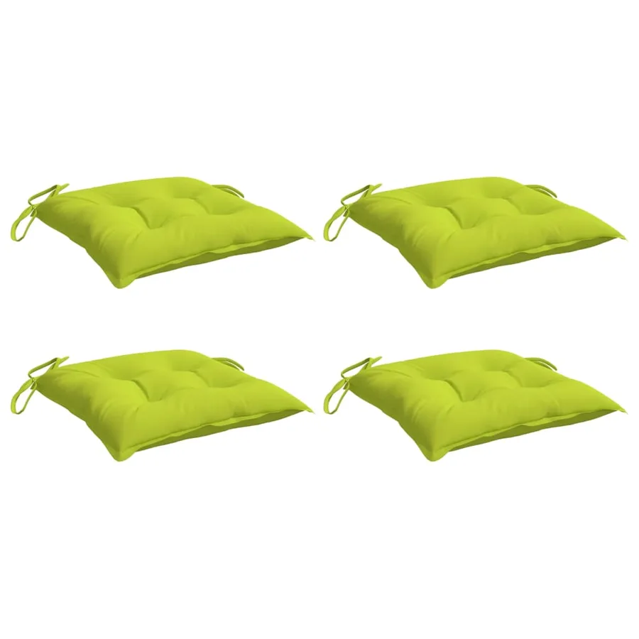 Coussins de palette lot de 4 vert brillant 50x50x7 cm - 3