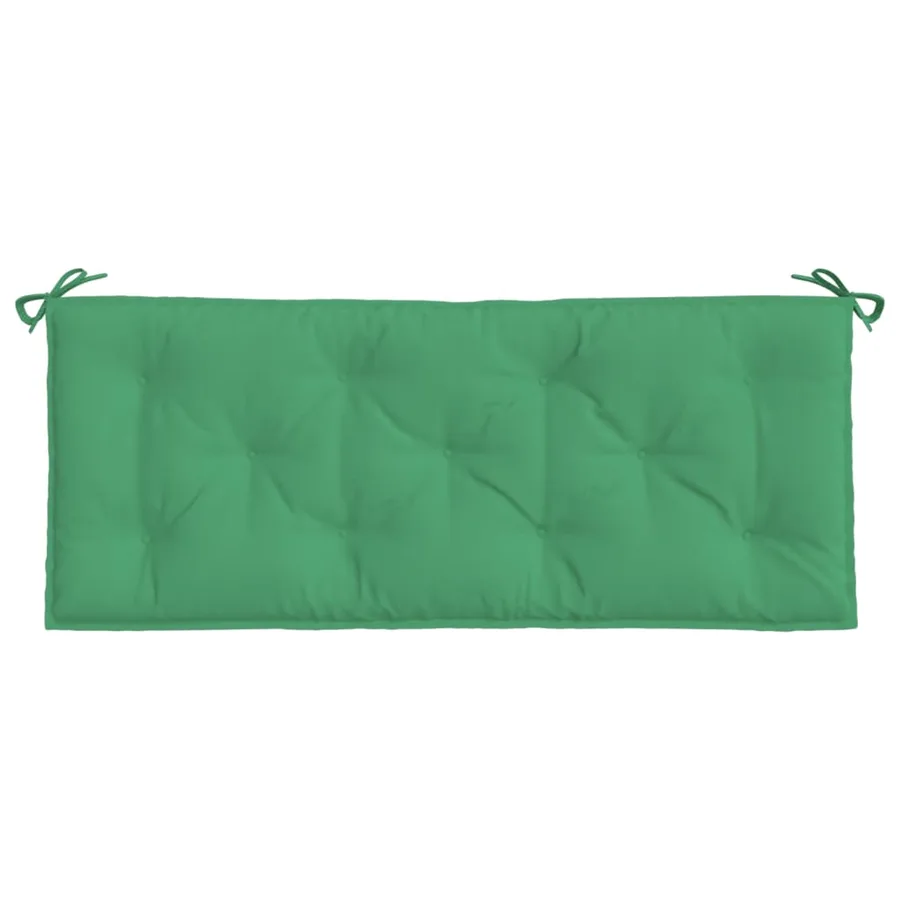 Coussin de banc de jardin vert 120x50x7 cm tissu oxford - 4