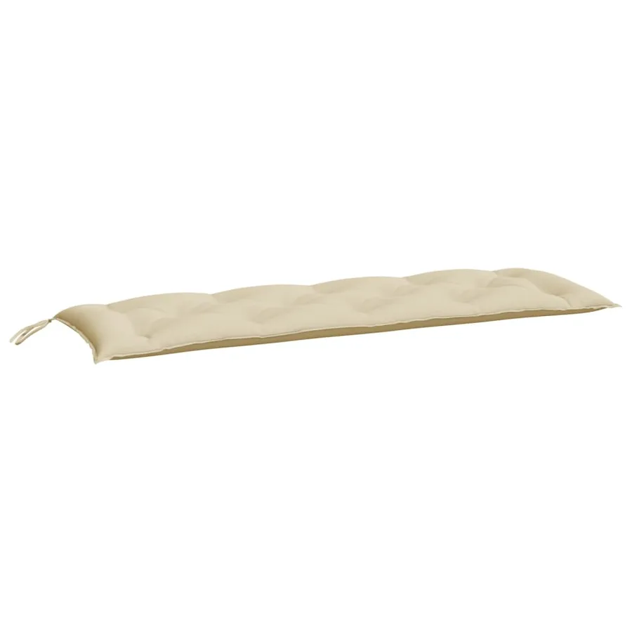 Coussin de banc de jardin beige 150x50x7 cm tissu oxford - 2