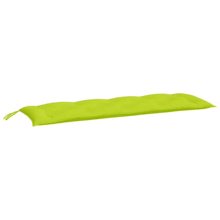 Coussin de banc de jardin vert brillant 150x50x7cm tissu oxford - 2