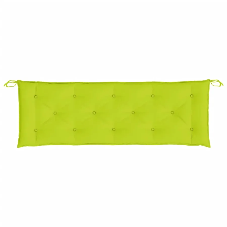 Coussin de banc de jardin vert brillant 150x50x7cm tissu oxford - 4