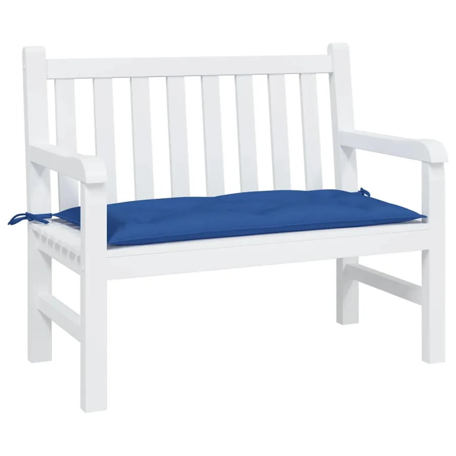 Coussin de banc de jardin bleu 100x50x7 cm tissu oxford
