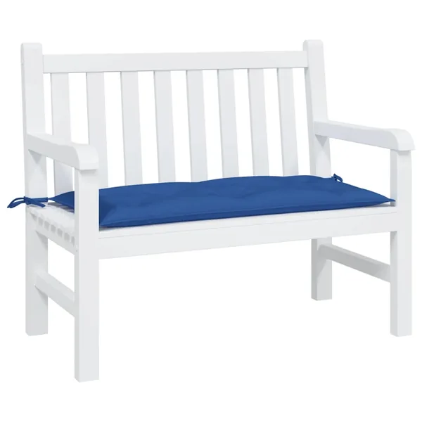 Coussin de banc de jardin bleu 100x50x7 cm tissu oxford