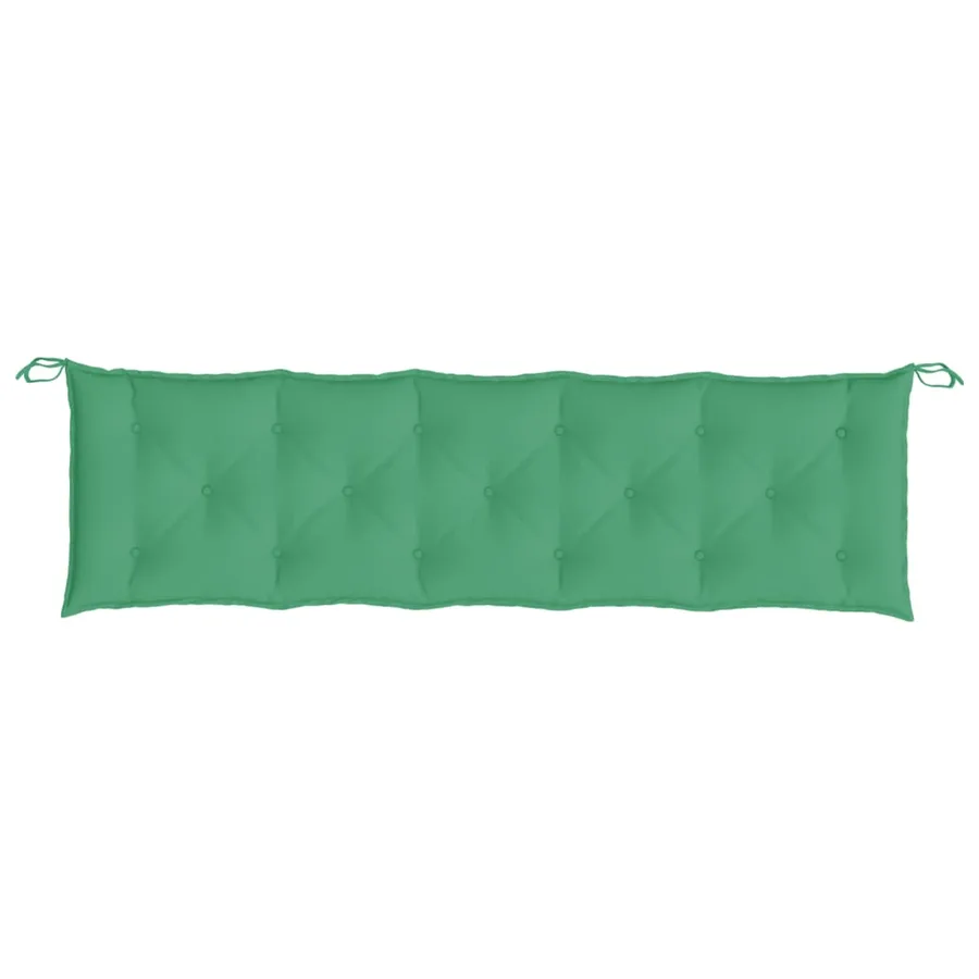 Coussin de banc de jardin vert 180x50x7 cm tissu oxford - 4