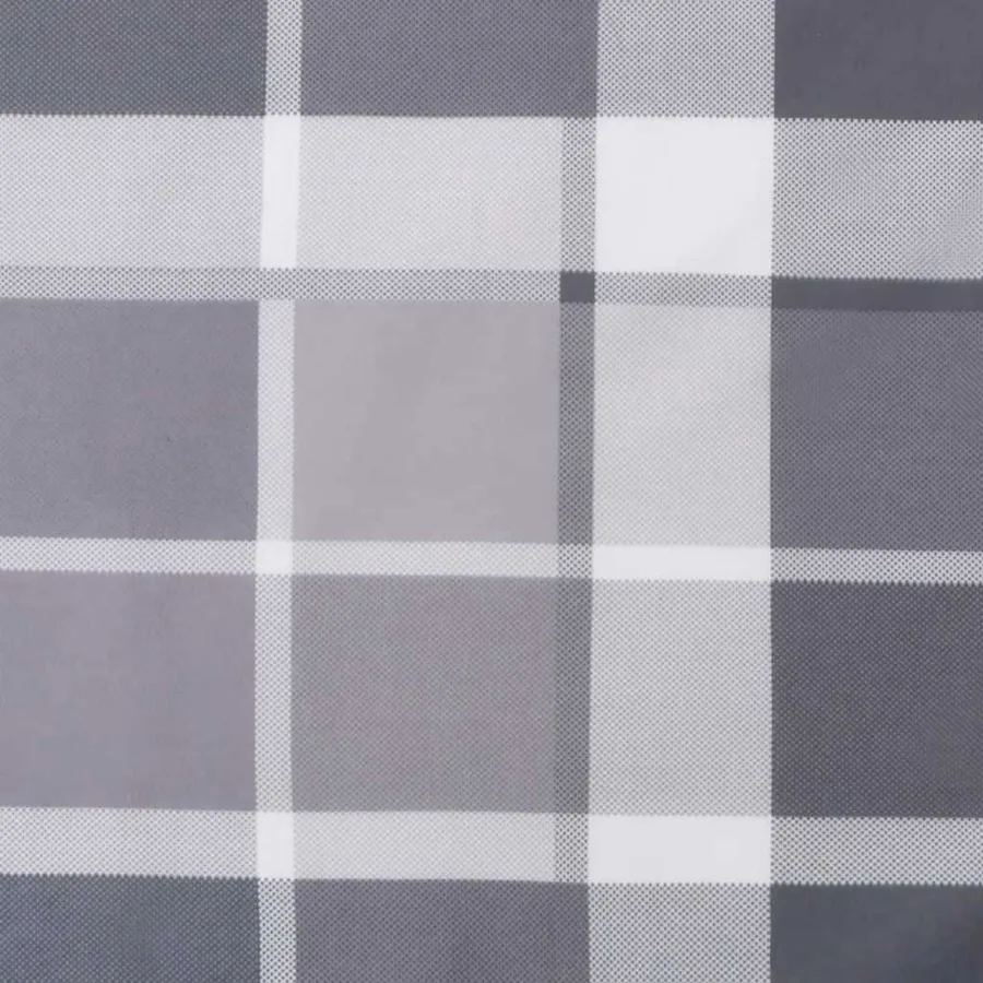 Coussins de palette 3 pcs carreaux gris tissu - 10
