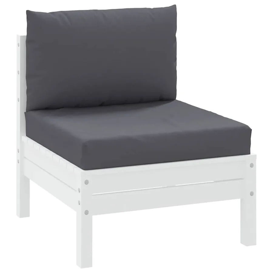 Coussins de palette lot de 2 anthracite tissu oxford - 3