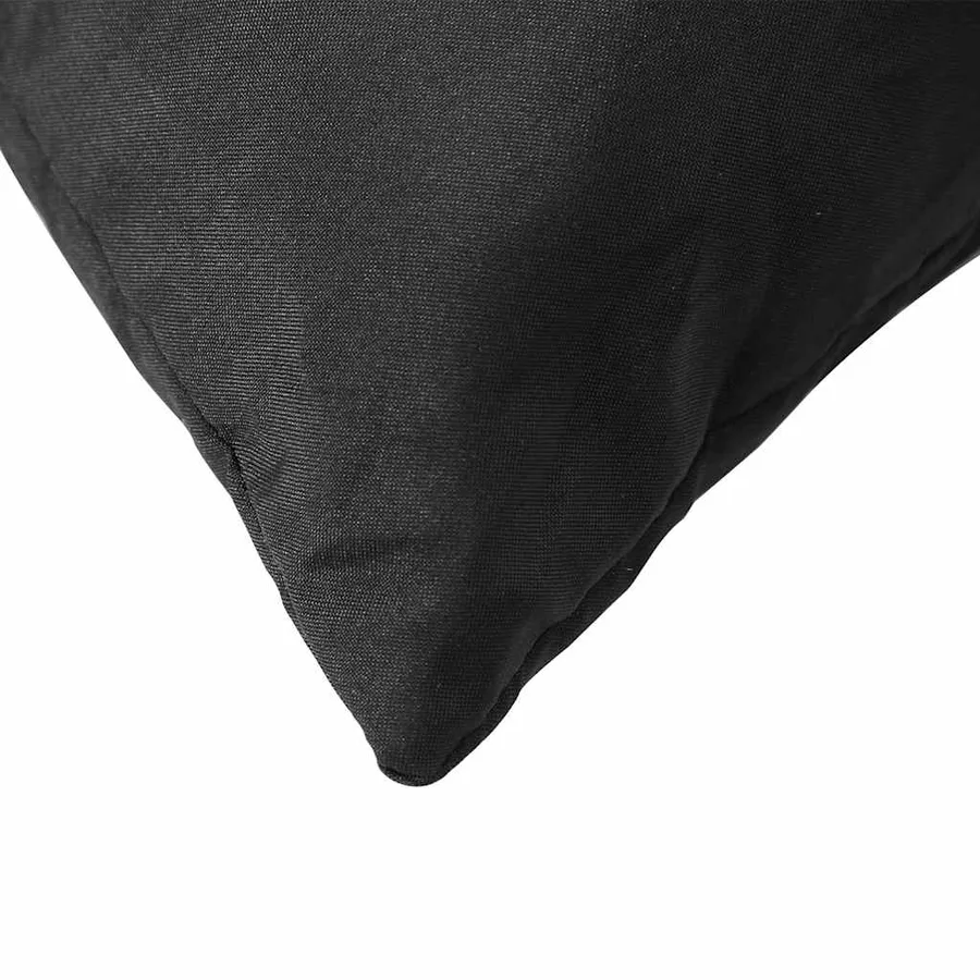 Coussins de palette lot de 3 noir tissu oxford - 7
