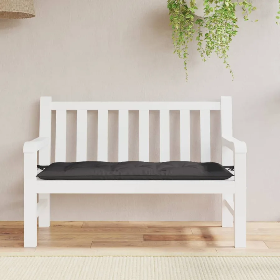 Coussin de banc de jardin anthracite 120x50x7 cm tissu oxford - 3