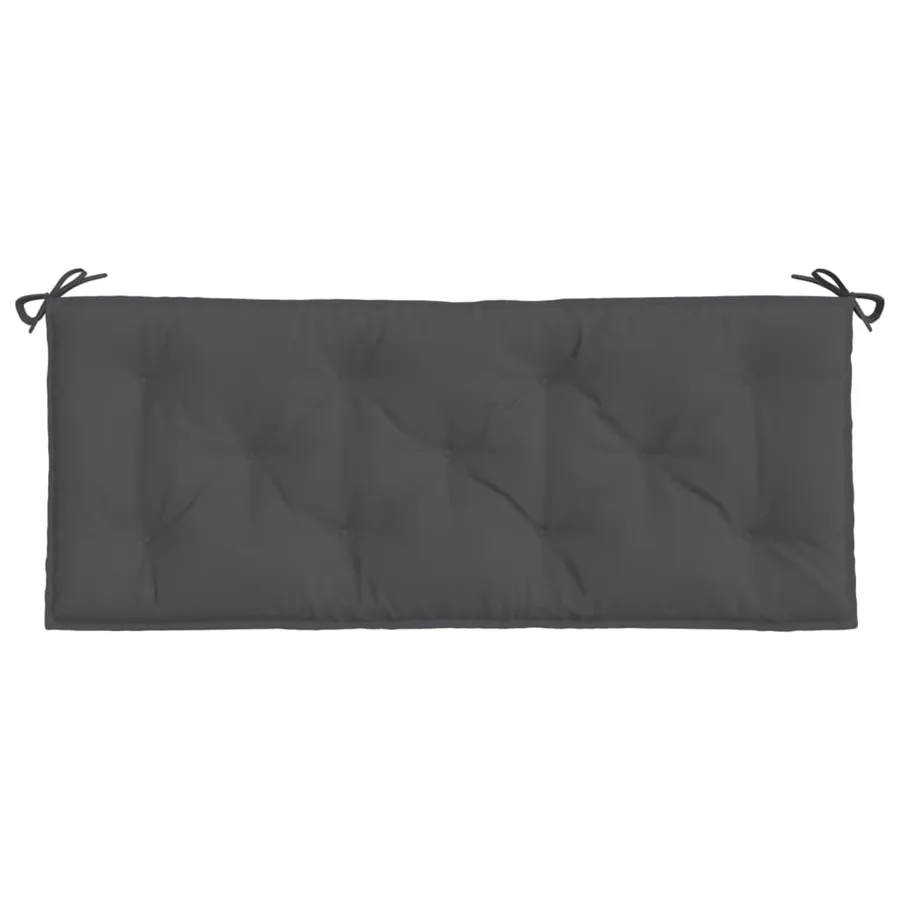 Coussin de banc de jardin anthracite 120x50x7 cm tissu oxford - 4