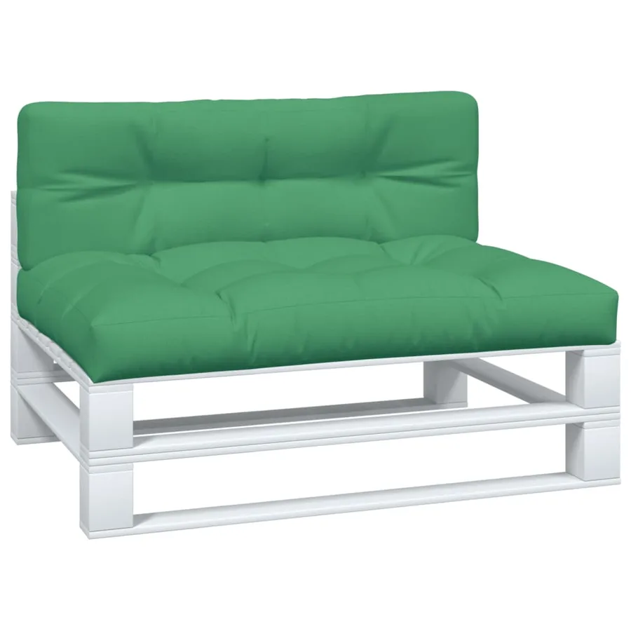Coussins de palette lot de 2 vert tissu - 3