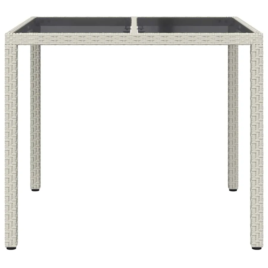 Table de Jardin Blanc 90 x 90 x 75 cm polyrotin - 3
