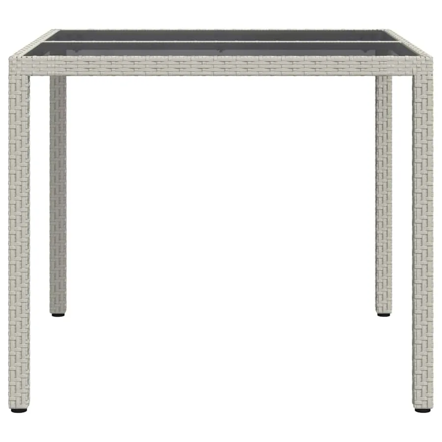 Table de Jardin Blanc 90 x 90 x 75 cm polyrotin - 4