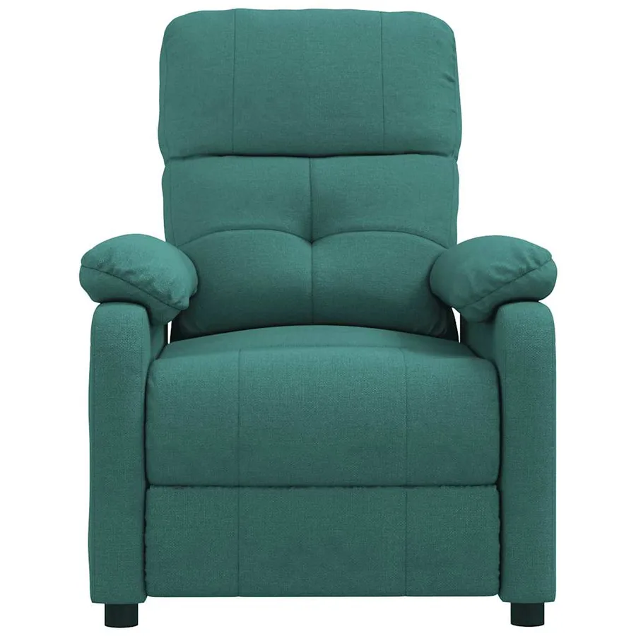 Fauteuil inclinable Vert foncé Tissu - 3