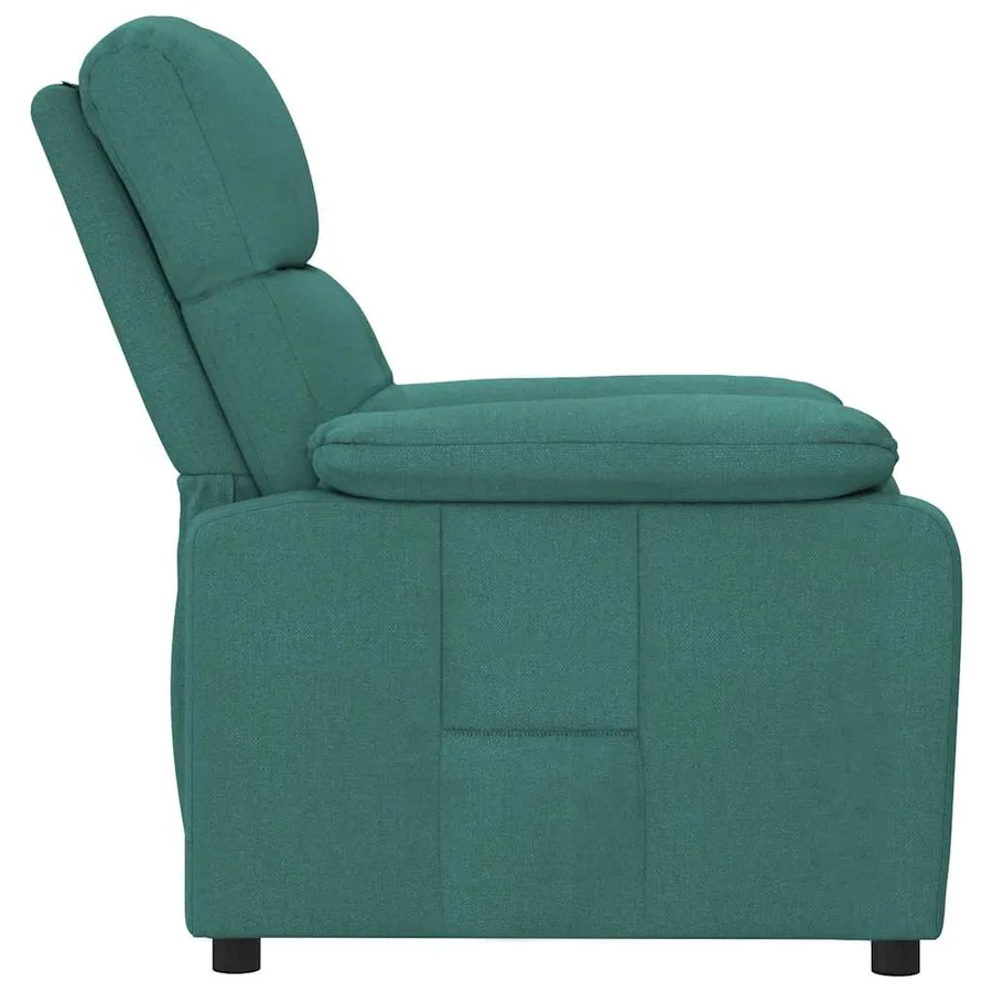 Fauteuil inclinable Vert foncé Tissu - 4