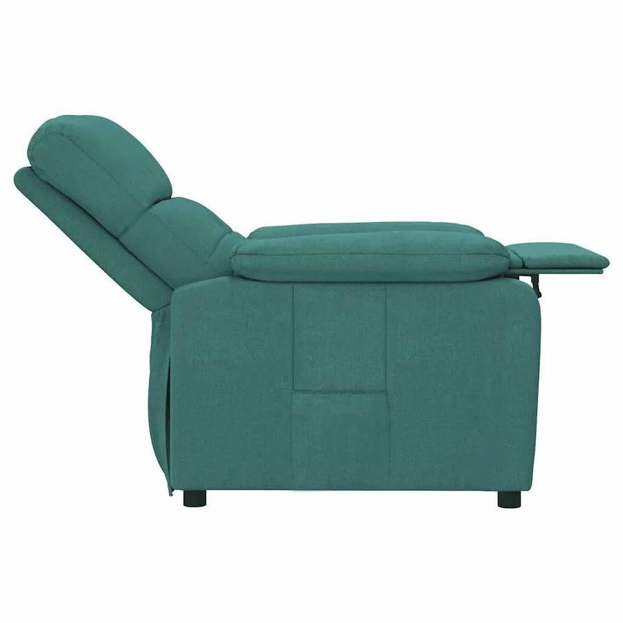 Fauteuil inclinable Vert foncé Tissu - 6