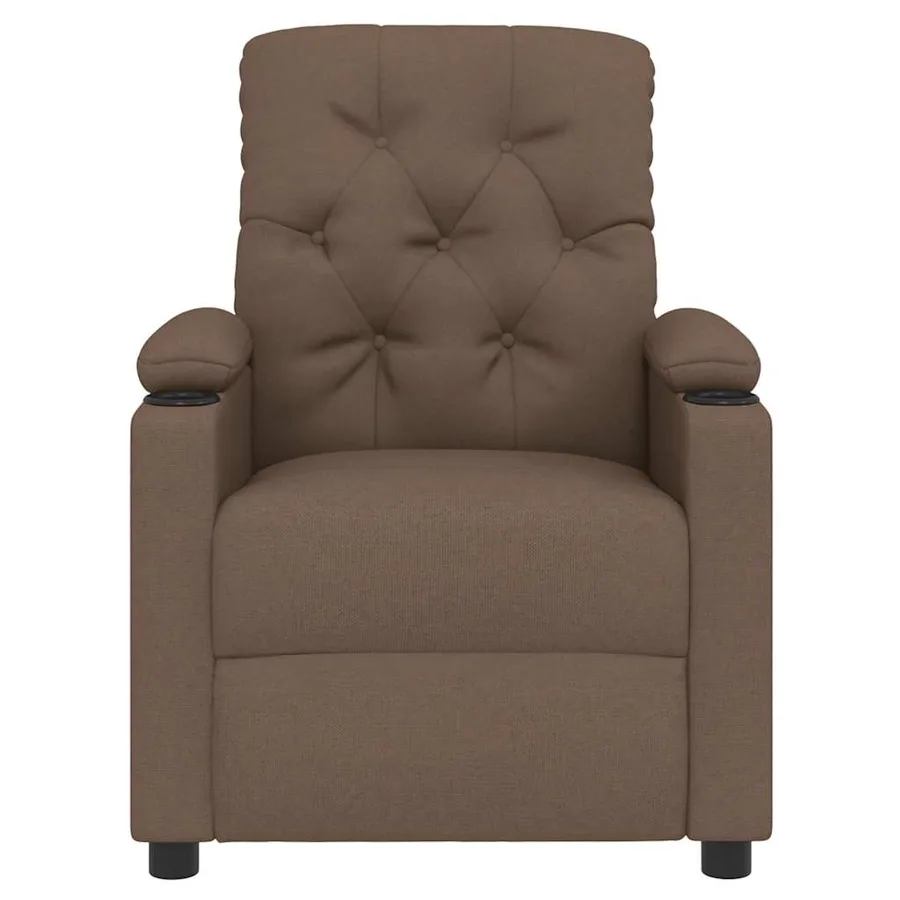 Fauteuil inclinable Marron Tissu - 3