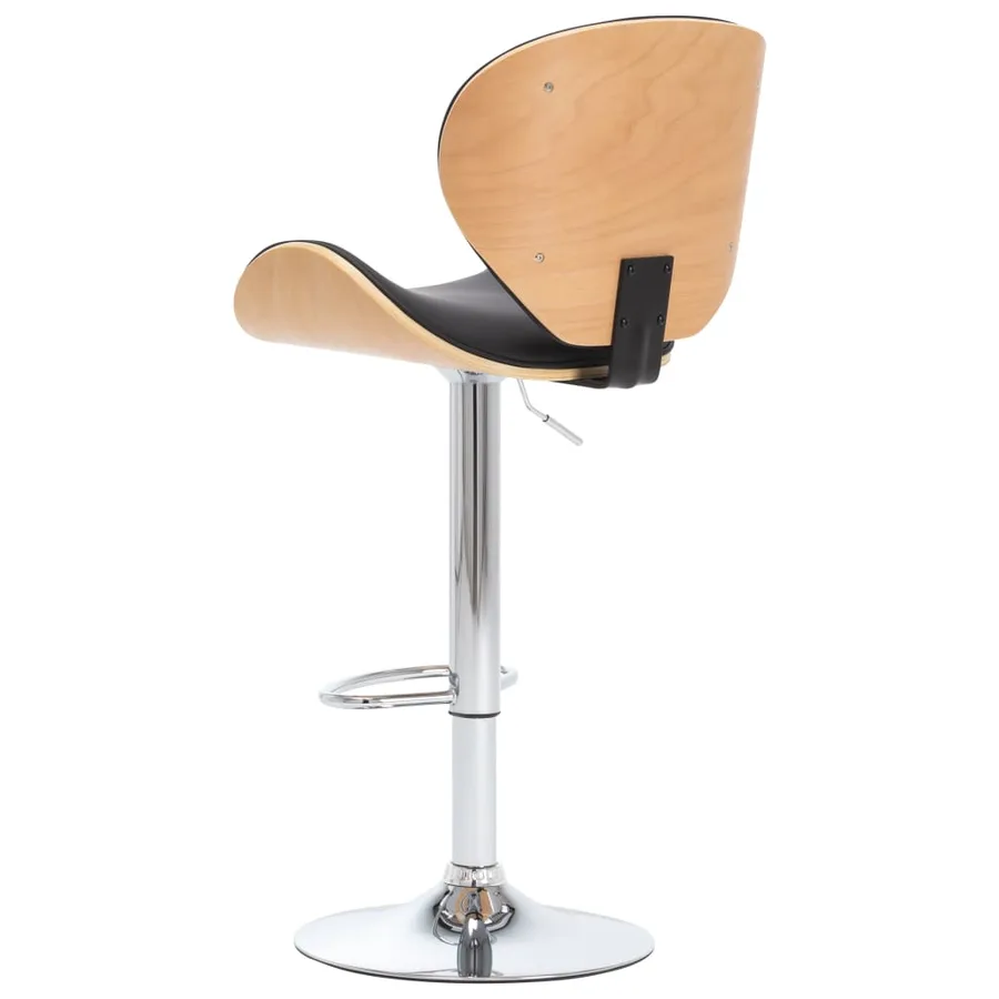 Tabouret de bar Noir Similicuir - 3