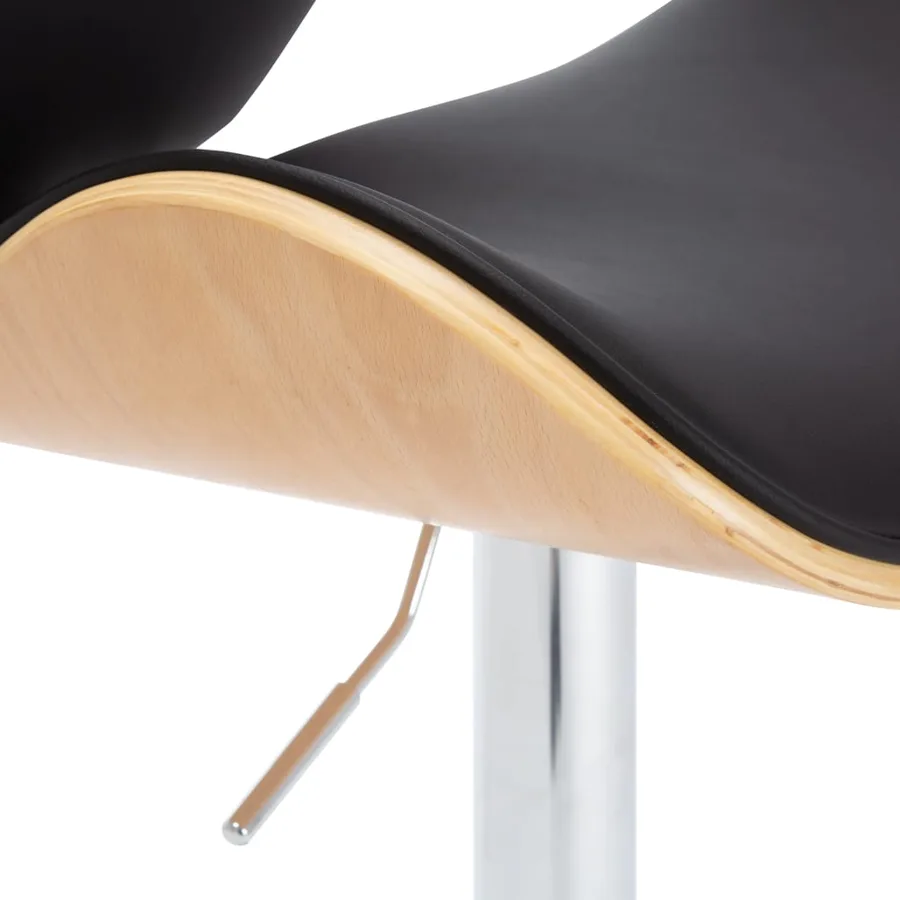 Tabouret de bar Noir Similicuir - 5