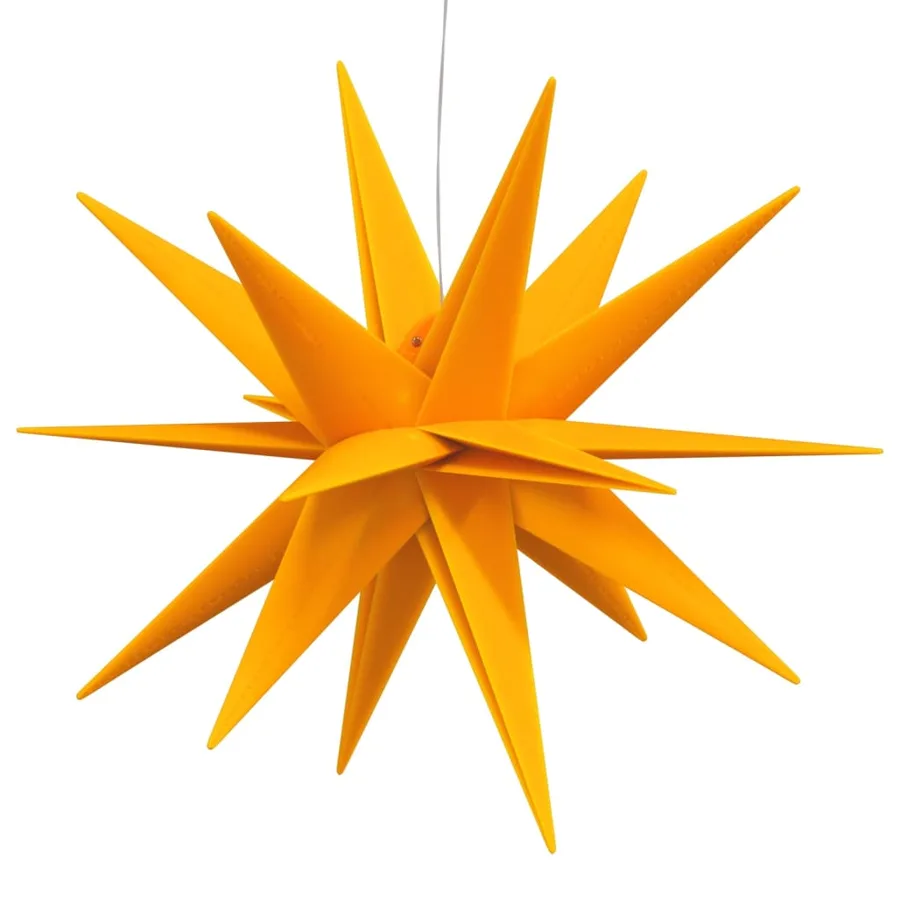 Lumières de Noël avec LED 3 pcs pliable jaune - 5