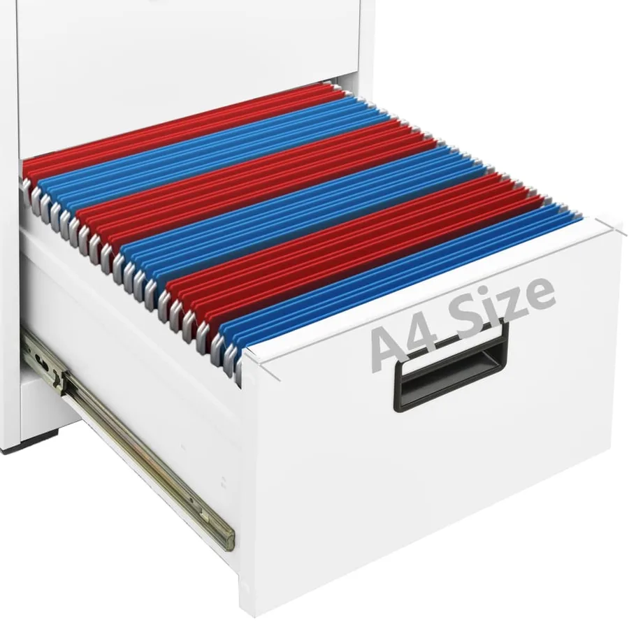 Classeur Blanc 46x62x102,5 cm Acier - 10
