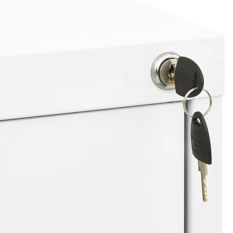 Classeur Blanc 46x62x102,5 cm Acier - 6