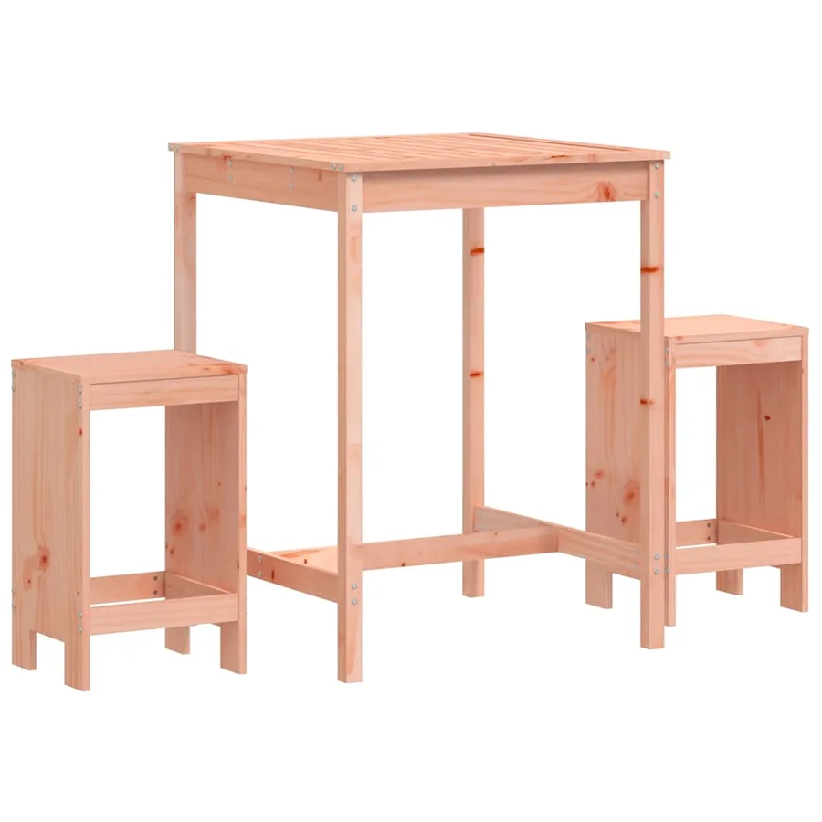 Ensemble de bar de jardin 3 pcs bois massif de Douglas - 2