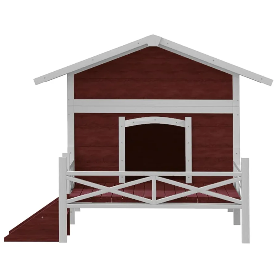 Chenil moka 159x120x88,5 cm bois de pin solide - 5