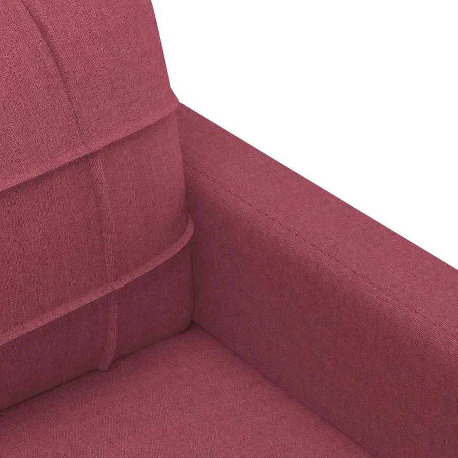 Fauteuil Rouge bordeaux 60 cm Tissu - 6
