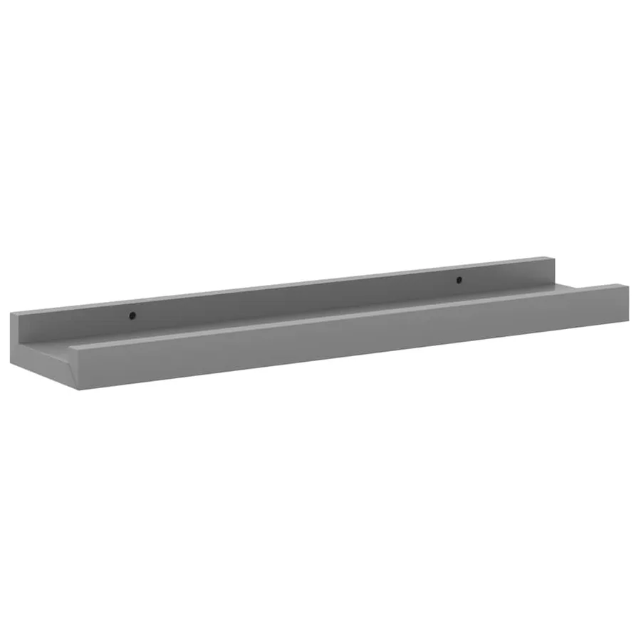 Étagères murales 4 pcs Gris 40x9x3 cm - 5