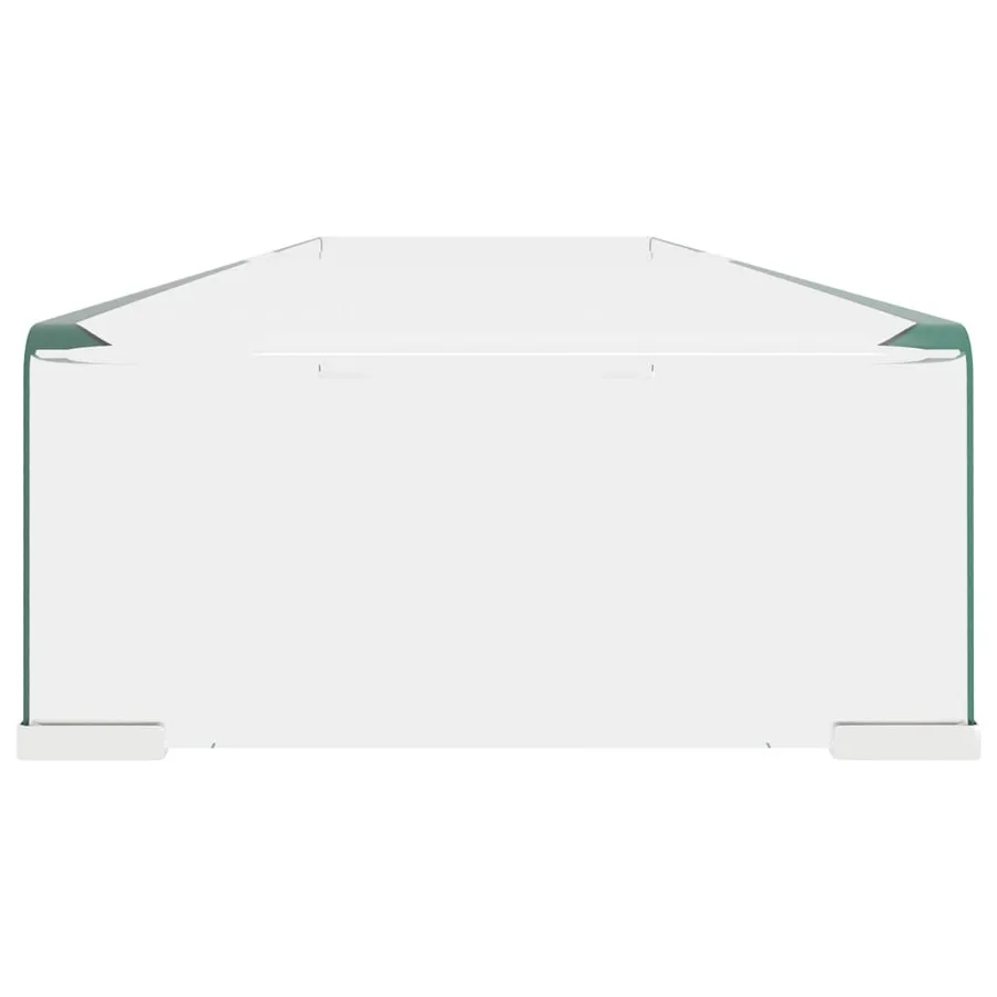 Meuble TV/pour moniteur 120x30x13 cm verre transparent - 4