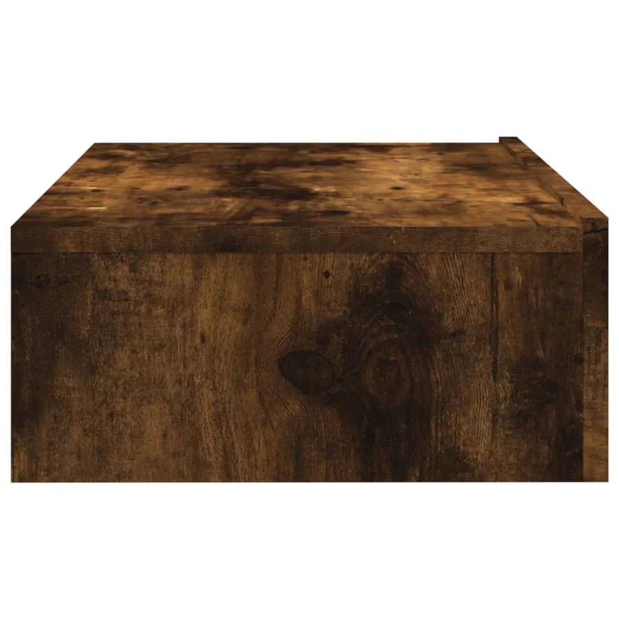 Meuble TV avec éclairage LED chêne fumé 60x35x15,5 cm - 9