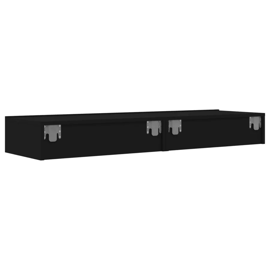 Meubles TV avec éclairage LED 2 pcs noir 60x35x15,5 cm - 10
