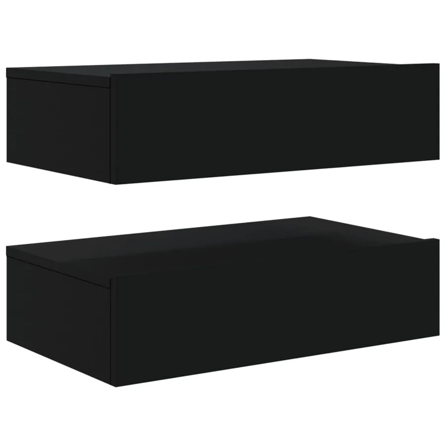 Meubles TV avec éclairage LED 2 pcs noir 60x35x15,5 cm - 11