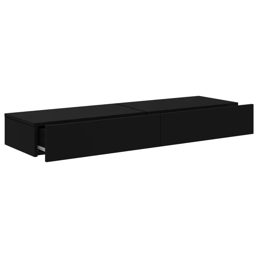 Meubles TV avec éclairage LED 2 pcs noir 60x35x15,5 cm - 7