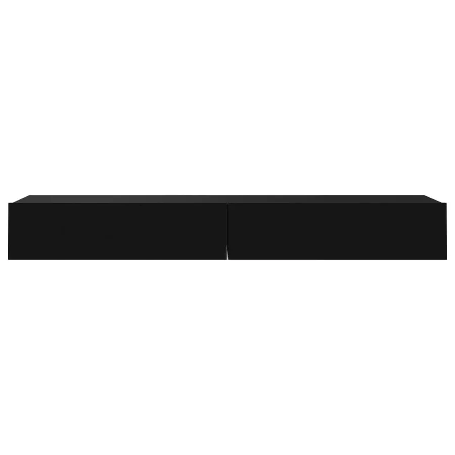 Meubles TV avec éclairage LED 2 pcs noir 60x35x15,5 cm - 8