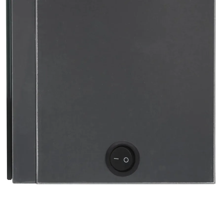 Armoire de salle de bain à miroir LED gris 50x14x60 cm - 6