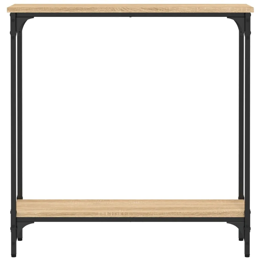 Table console Chêne Sonoma 75x22,5x75 cm Bois d'ingénierie - 4