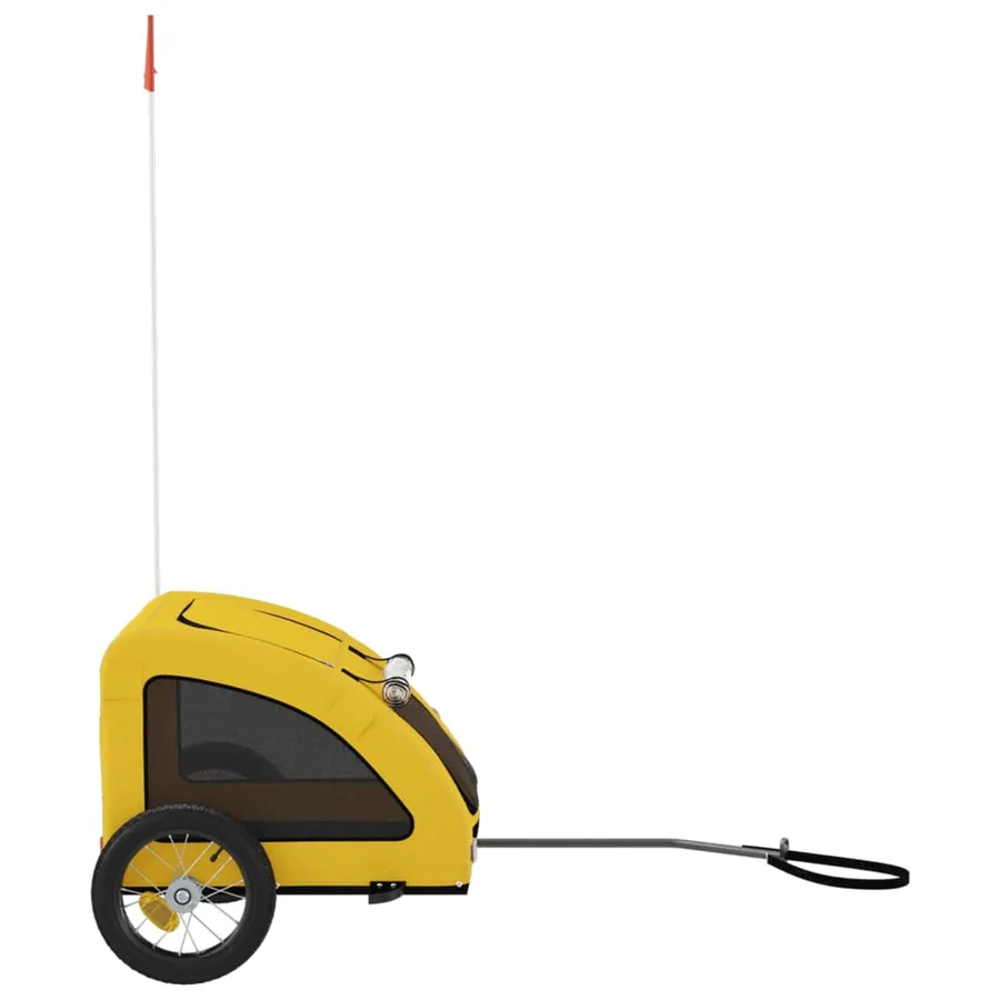 Remorque de vélo pour animaux de compagnie jaune - 6