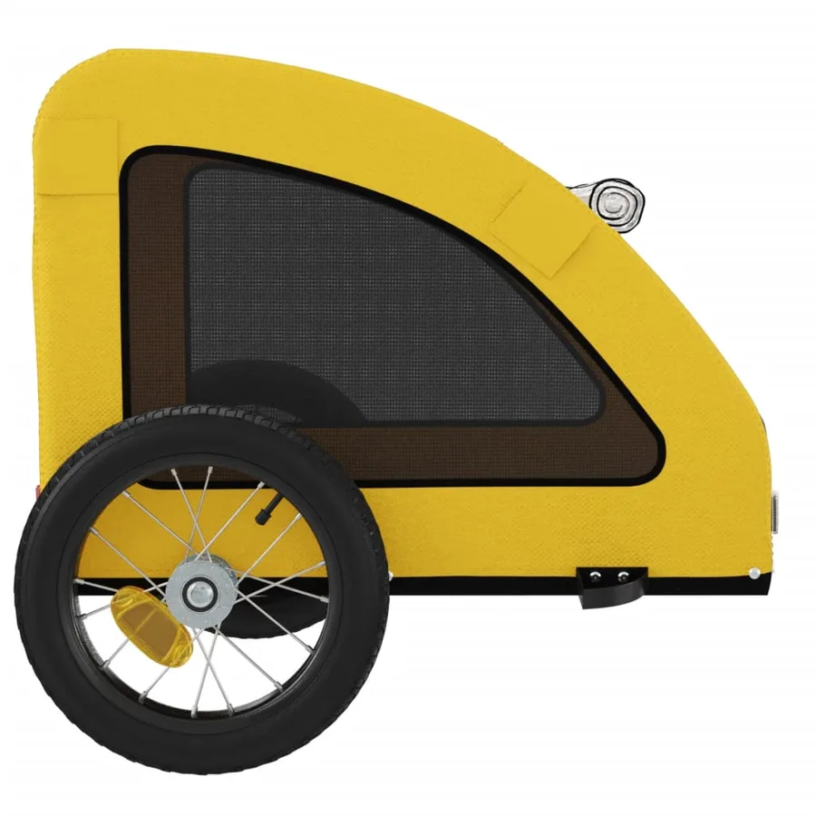 Remorque de vélo pour animaux de compagnie jaune - 7