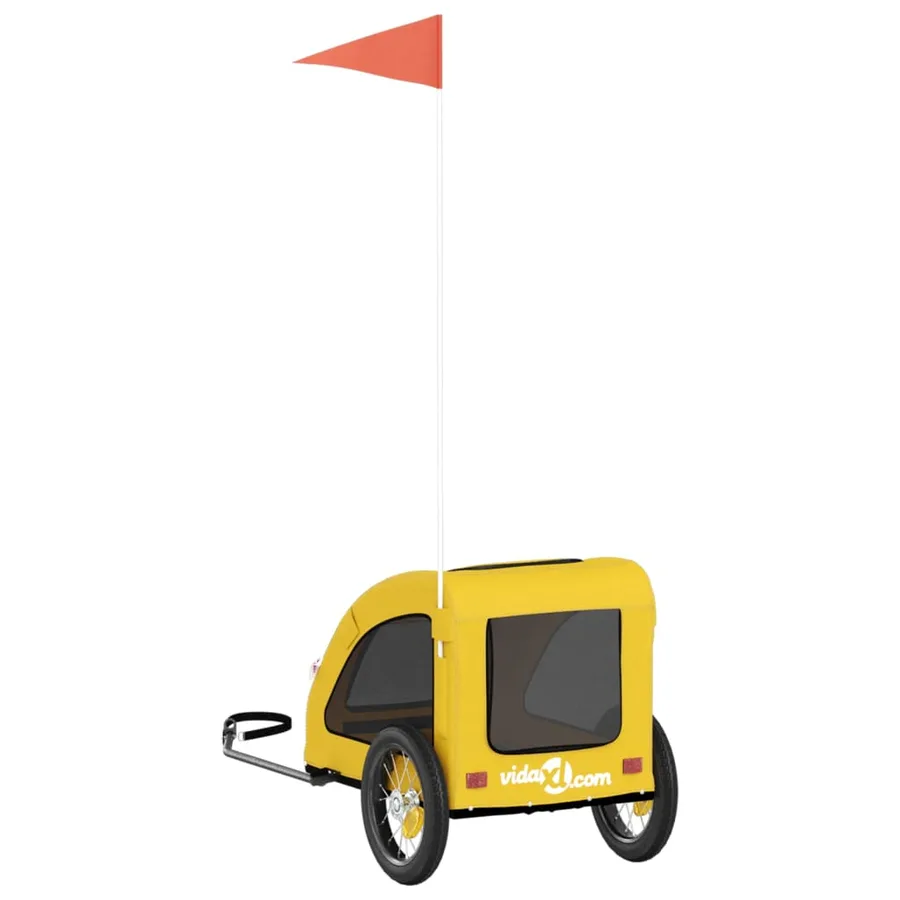 Remorque de vélo pour animaux de compagnie jaune - 8