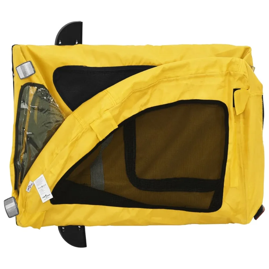 Remorque de vélo pour animaux de compagnie jaune - 9