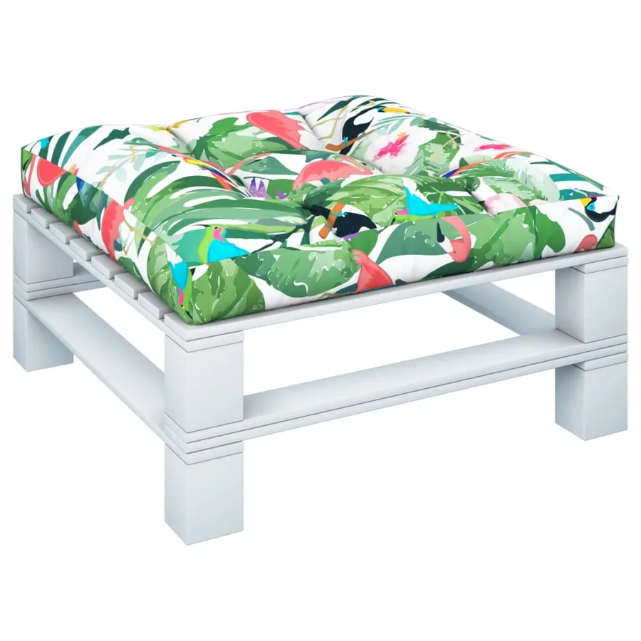 Coussin de palette multicolore 70x70x12 cm tissu - 3